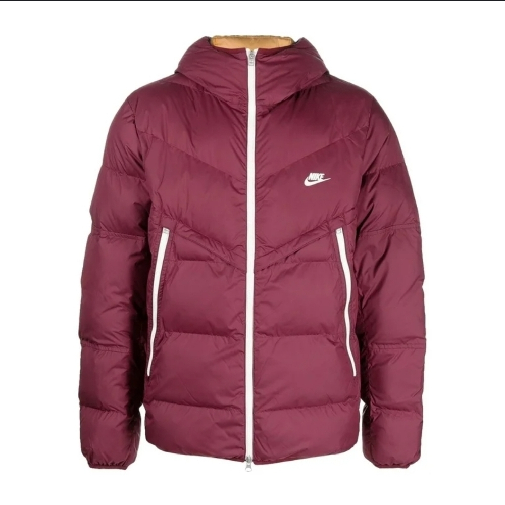Nike puffer windrunner storm fit color block hooded sportswear jacket - Picture 2 of 15